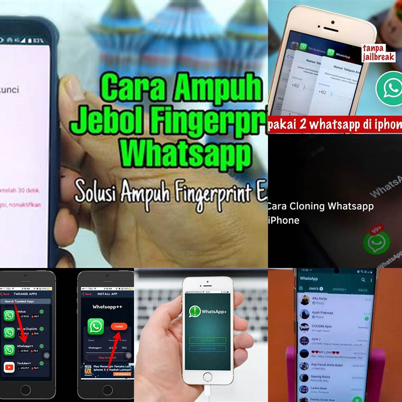 1 Buka aplikasi WhatsApp di iPhone Anda