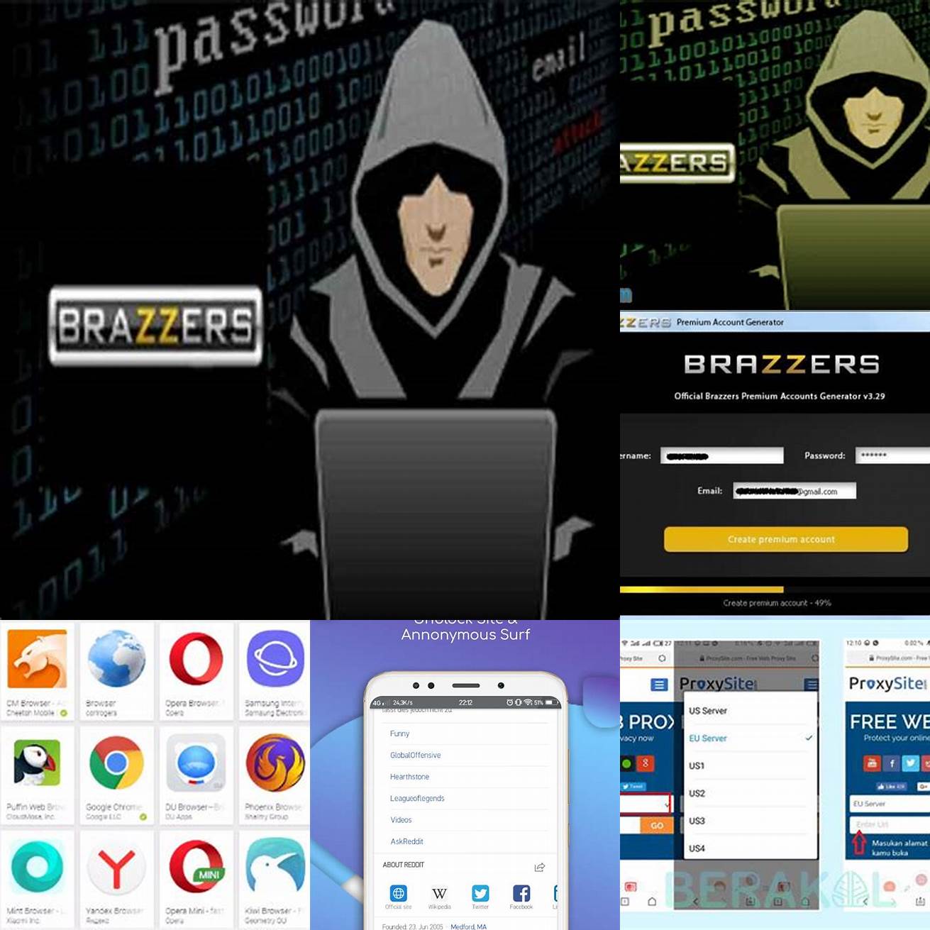 1 Buka browser di perangkat iOS Anda dan kunjungi situs web resmi Brazzerspasswords 2021 Hack Apk
