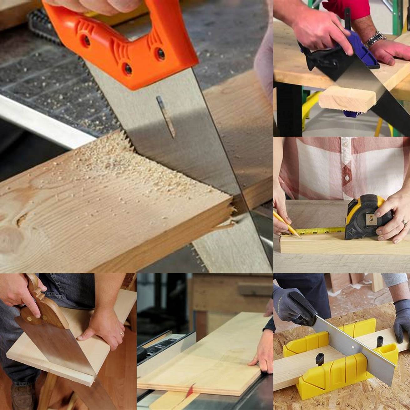 1 Cut your wood boards to the appropriate size using a saw