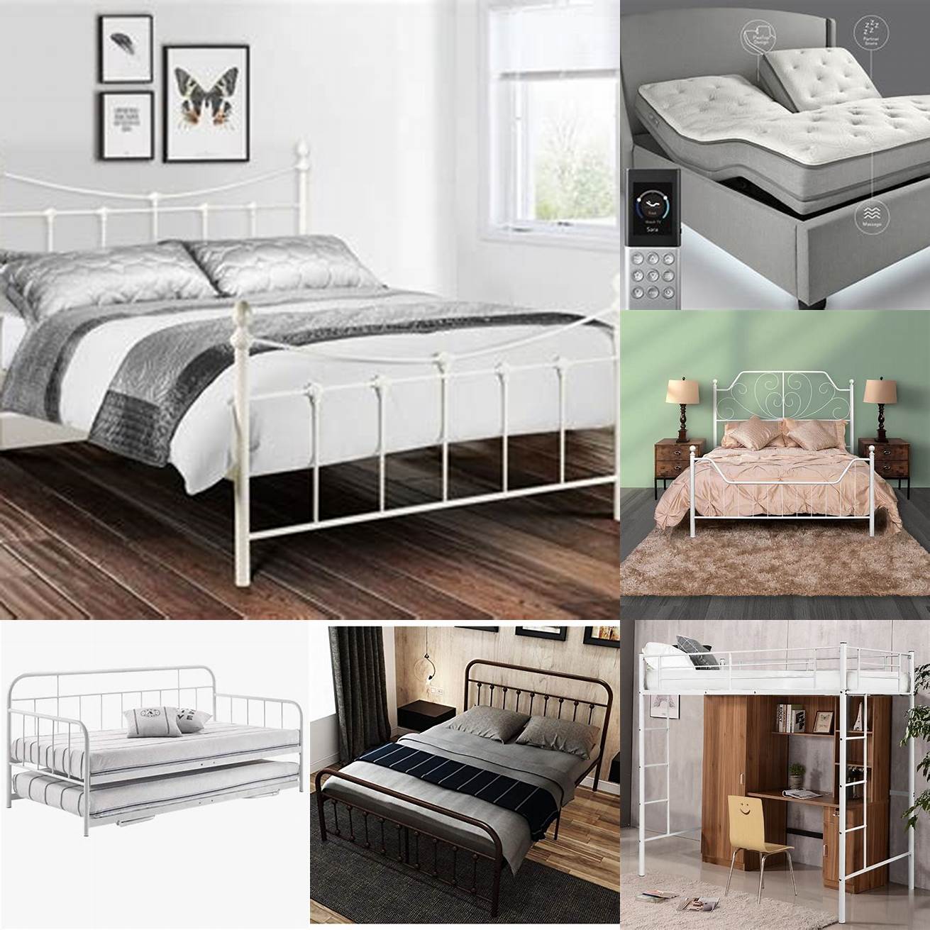1 Durability - Metal beds are known for their sturdiness and long-lasting quality They are less likely to break warp or chip compared to wooden or upholstered beds