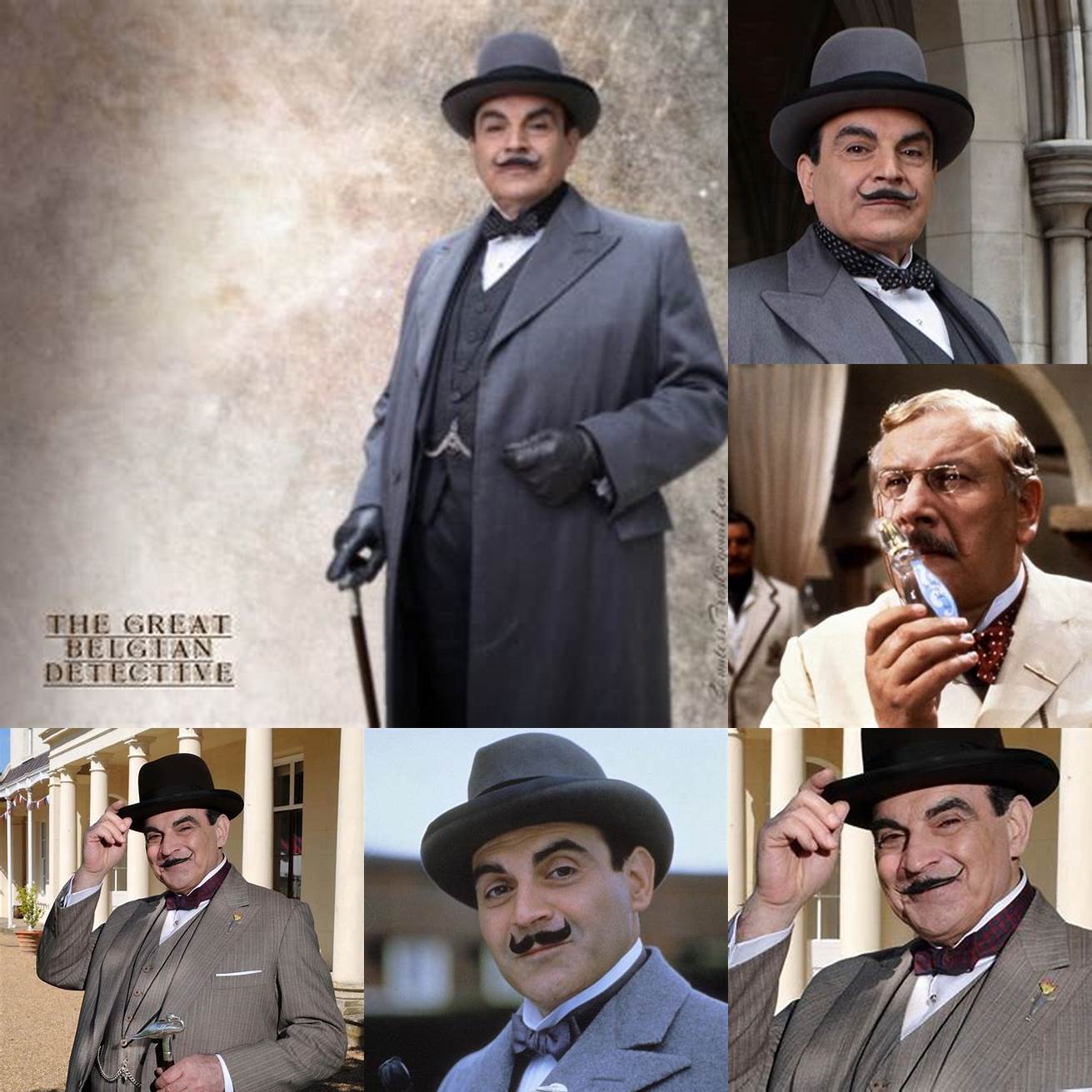 1 Hercule Poirot - The famous Belgian detective who is called to investigate the murder