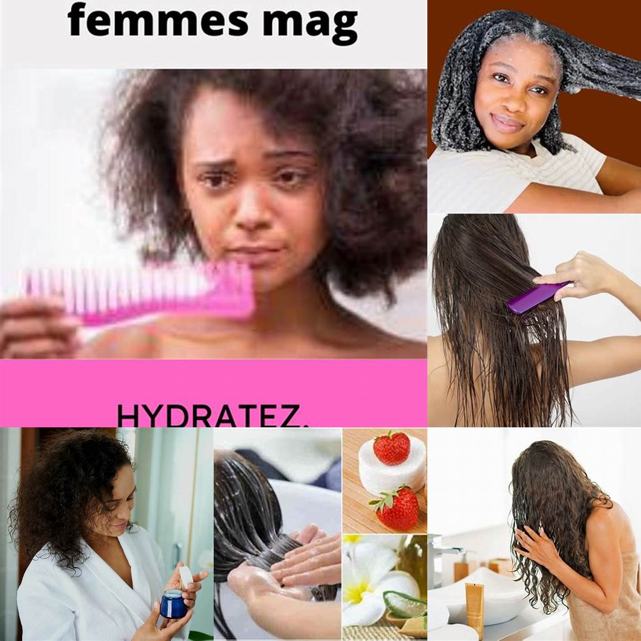 1 Hydratez vos cheveux régulièrement