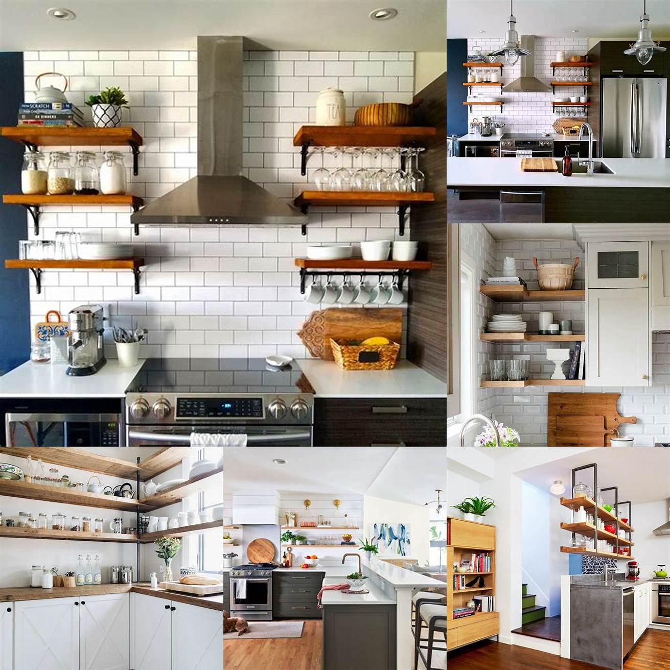 1 Kitchen with Open Shelving