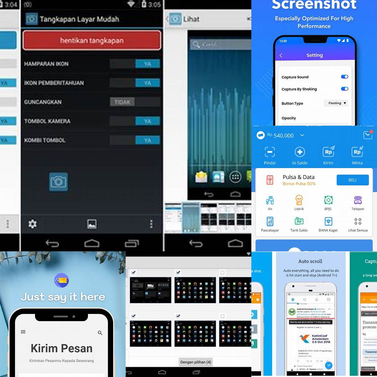 1 Screenshot aplikasi Emzeet