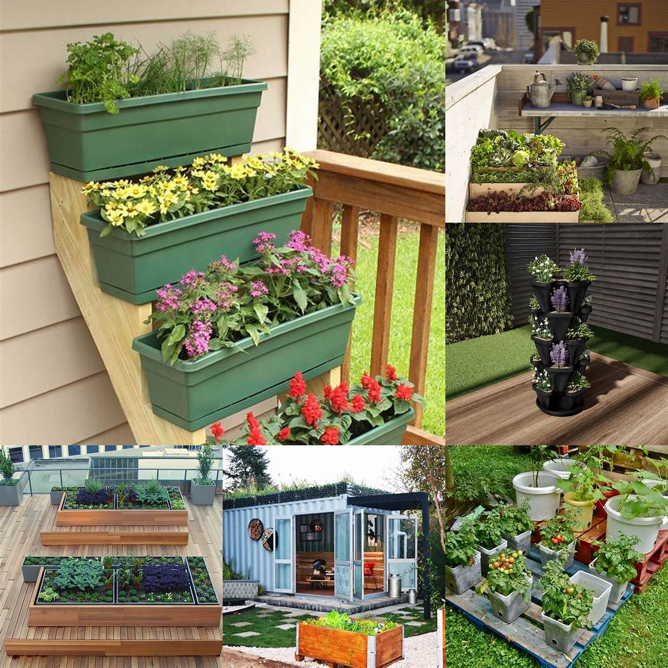 1 Space-saving Rooftop containers allow you to make use of space that would otherwise go unused You can use your rooftop to grow plants or vegetables or even as a storage space for outdoor equipment