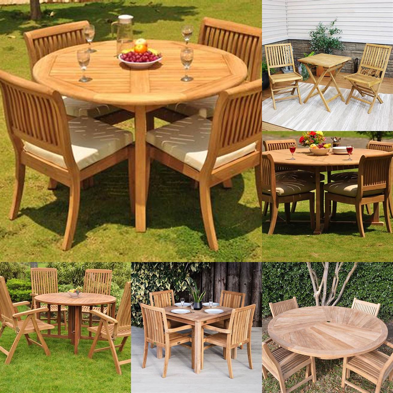 1 Teak Table and Chairs