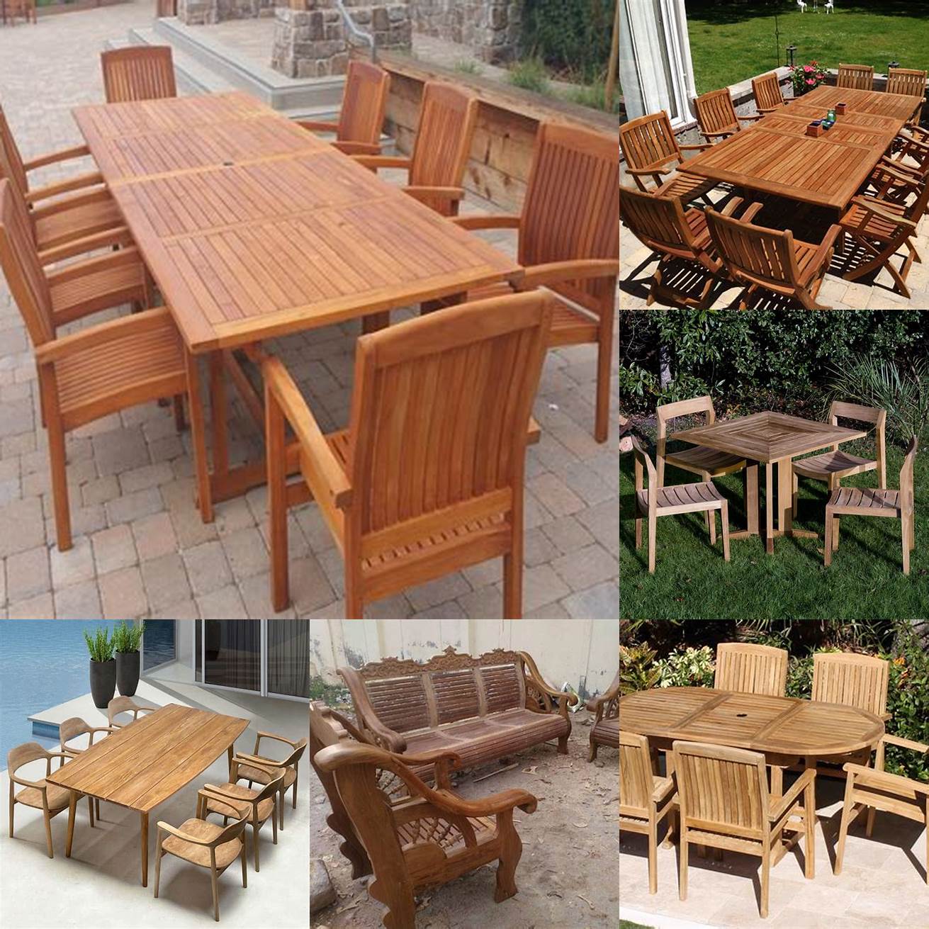 1 Teak wood furniture