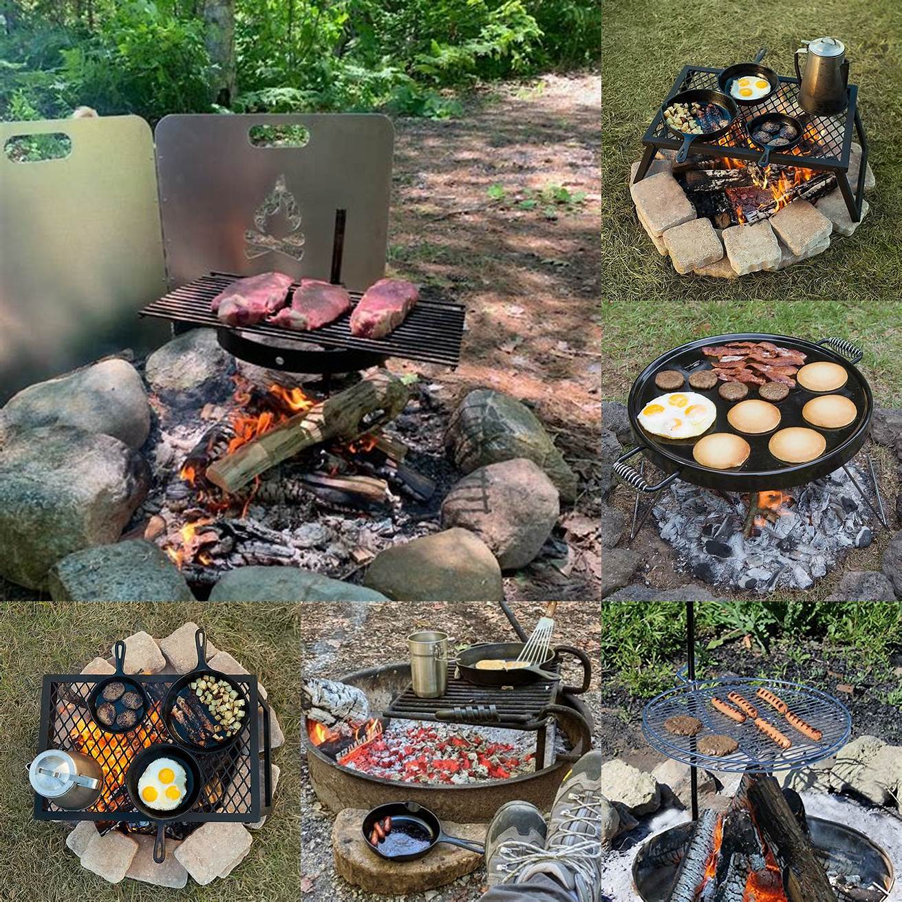 1 The Classic Campfire Take a photo of your portable kitchen next to a cozy campfire This will create a warm and inviting atmosphere