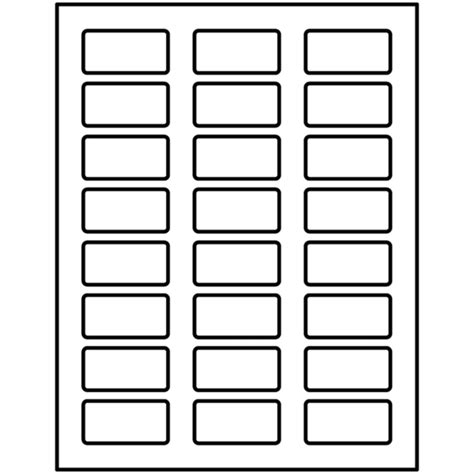 1 X 2 Label Template