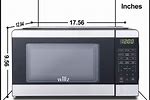 1.3 Cubic Feet Microwave Size