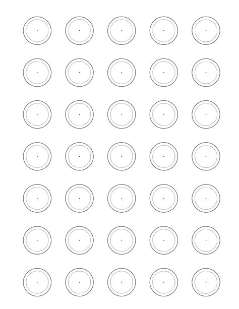 1.5 Inch Macaron Template