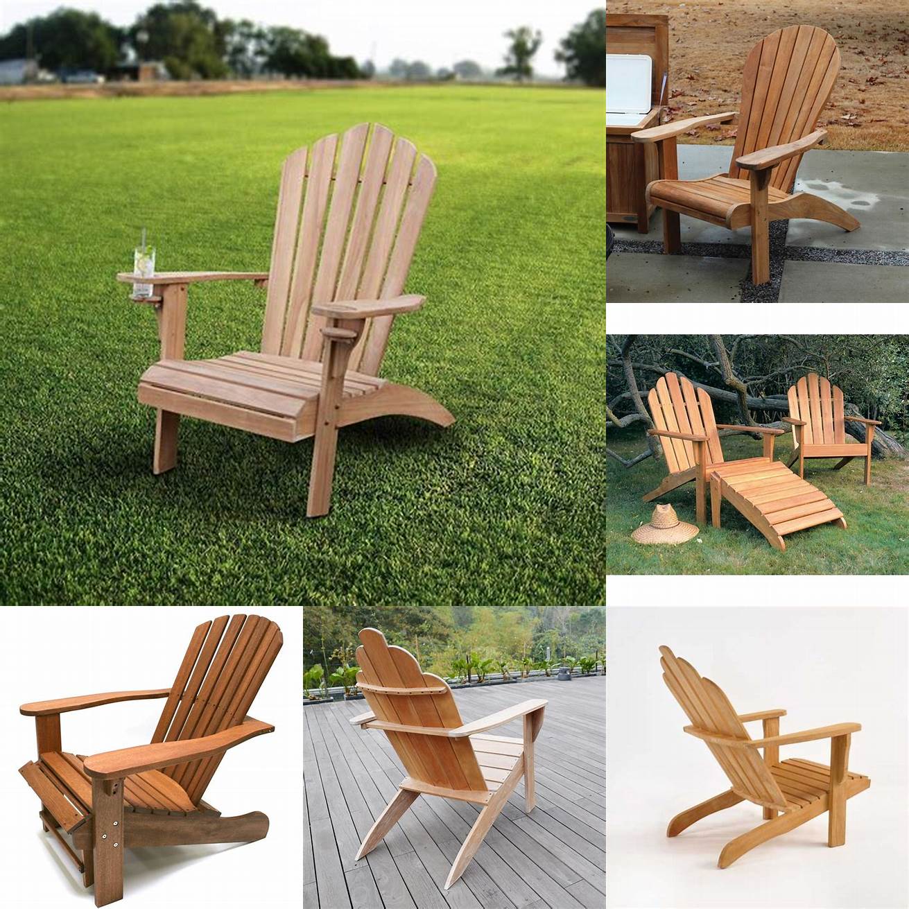 10 Teak Adirondack Chairs