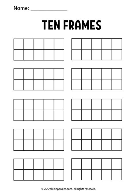 10 Frame Printable