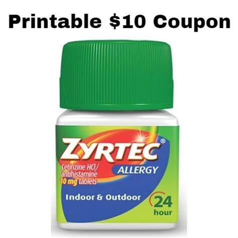 10 Off Zyrtec Coupon Printable