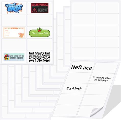 10 Up 2 X 4 Printable Address Labels
