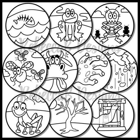 10 plagues coloring pages