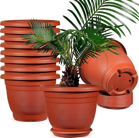 12 inch plastic plant pots