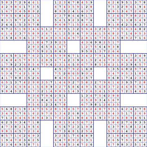 13 Grid Sudoku Printable