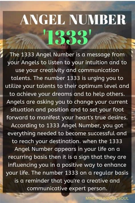 1333 Angel Meaning