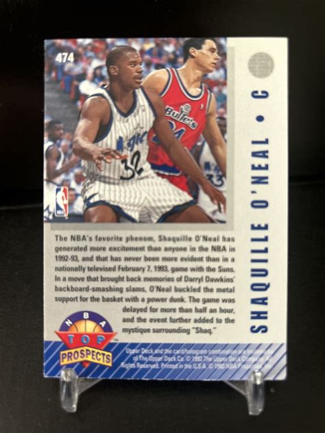 1993 upper deck shaquille o neal top prospects