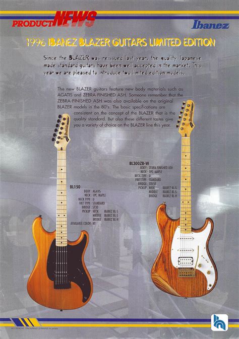 1996 Ibanez Catalog