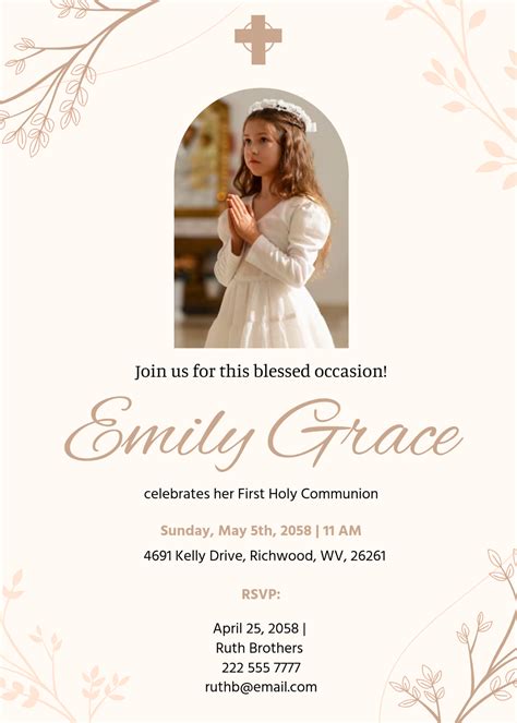 1st Communion Templates