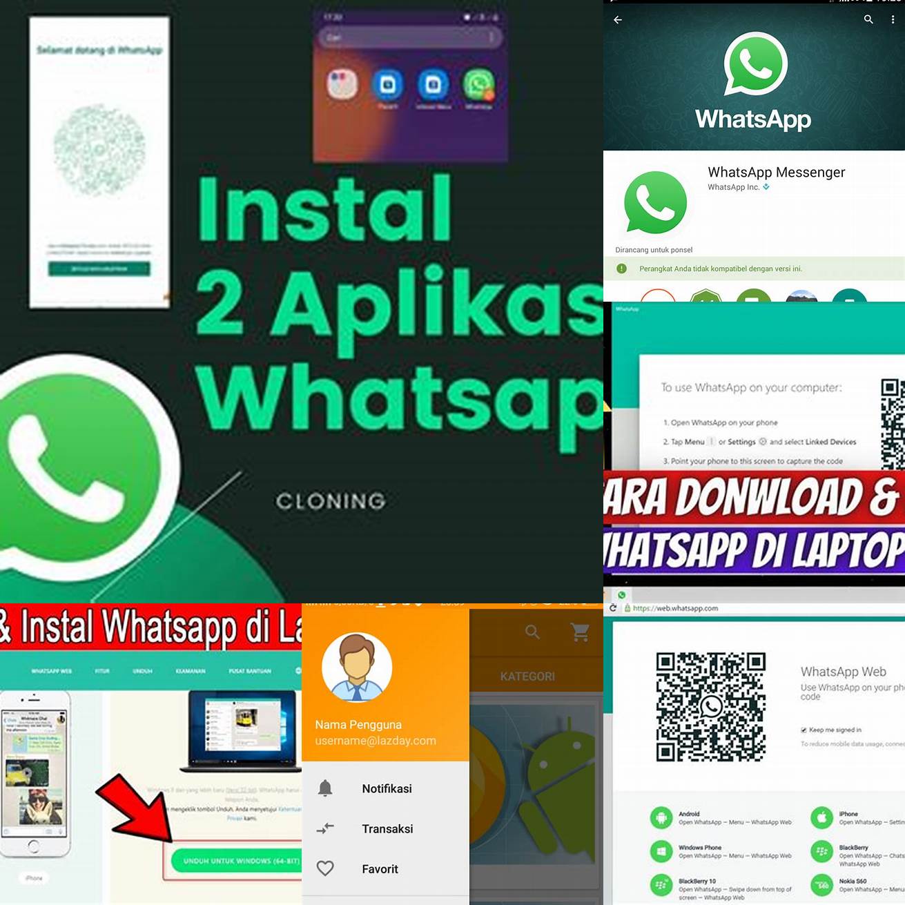 2 Cari aplikasi WhatsApp di toko aplikasi