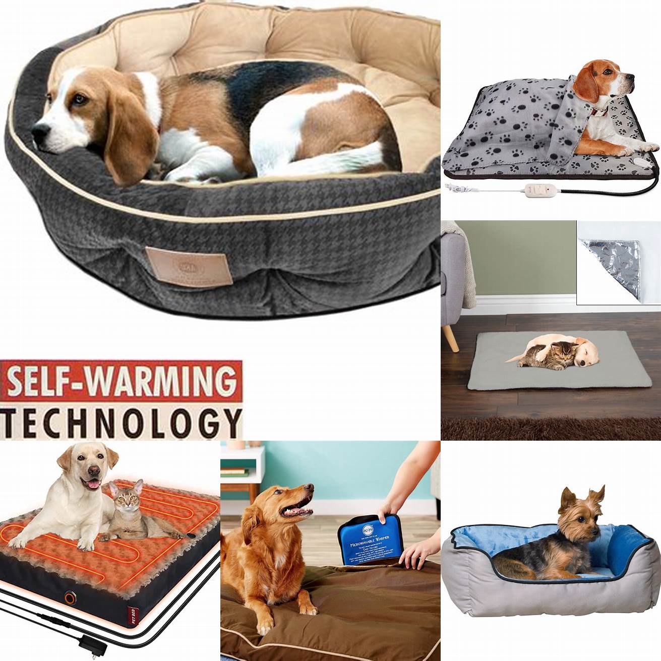 2 Self-Heating Dog Beds