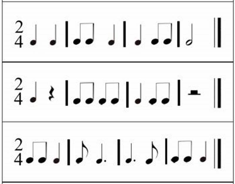 2 4 Time Signature Rhythmic Pattern