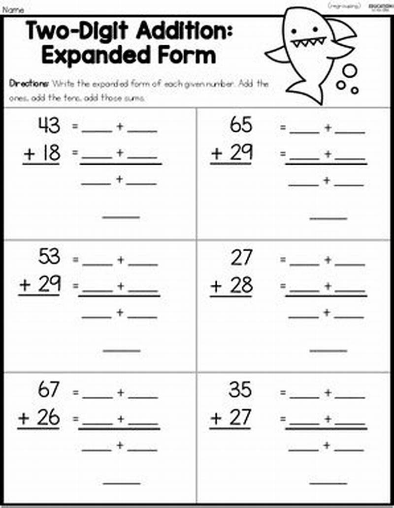 2 Digit Addition Expanded Form