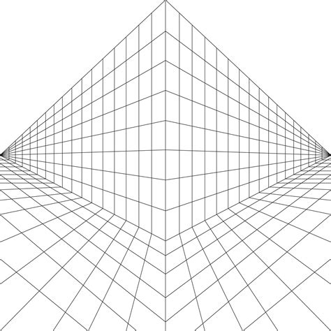 2 Point Perspective Grid Template