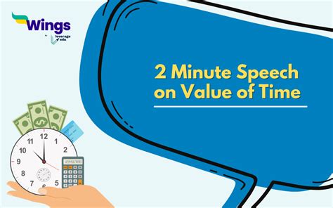 2 minute speech on value of time in hindi