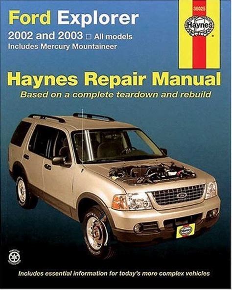 2002 Ford Explorer Parts Catalogo