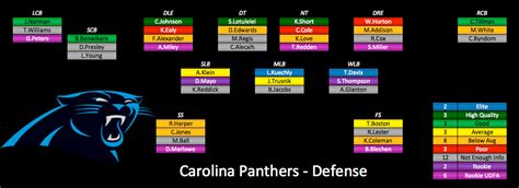 2015 Panthers Depth Chart