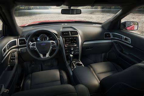 Interior of the 2015 Ford Explorer XLT showcasing its comfortable and functional cabin
