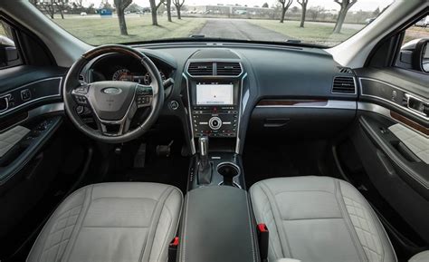 Interior of a 2017 Ford Explorer showcasing its comfortable and feature-rich cabin