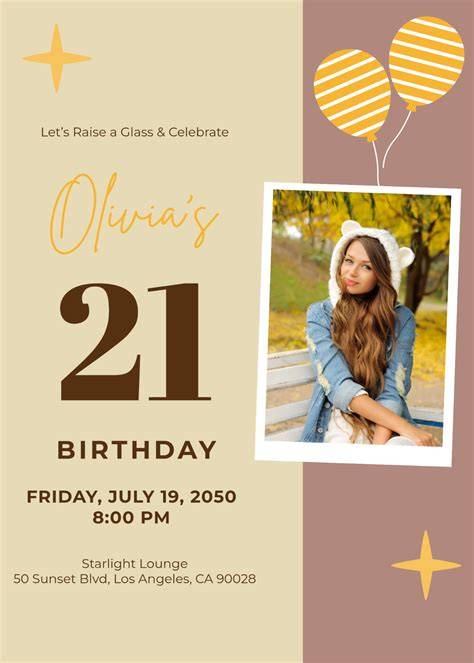 21st Birthday Free Printables