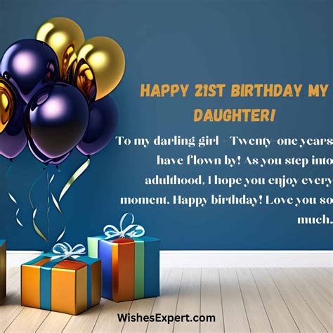 21st birthday wishes for daughter
