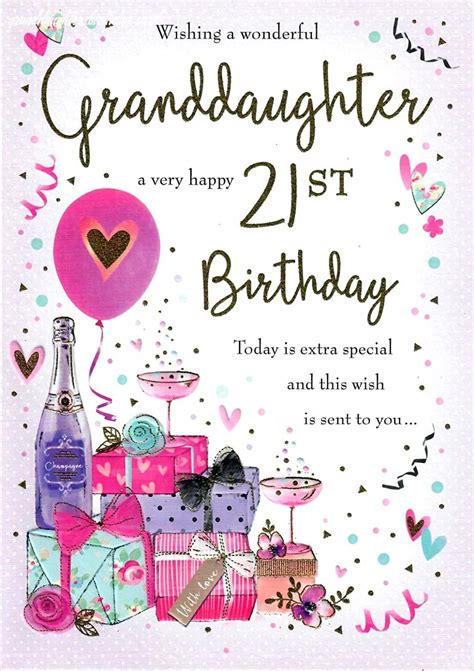21st birthday wishes for granddaughter