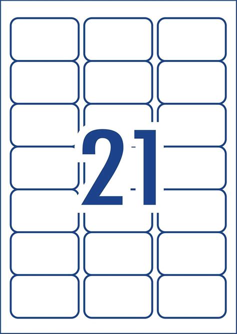 25 X 45 Label Template For Word