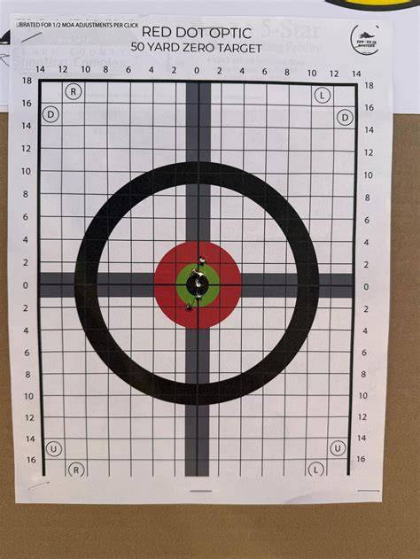 25 Yard Ar-15 Printable Sight In Target