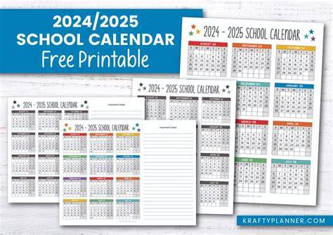 25-26 Calendar Template