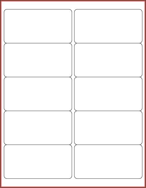 2x4 Label Template Word