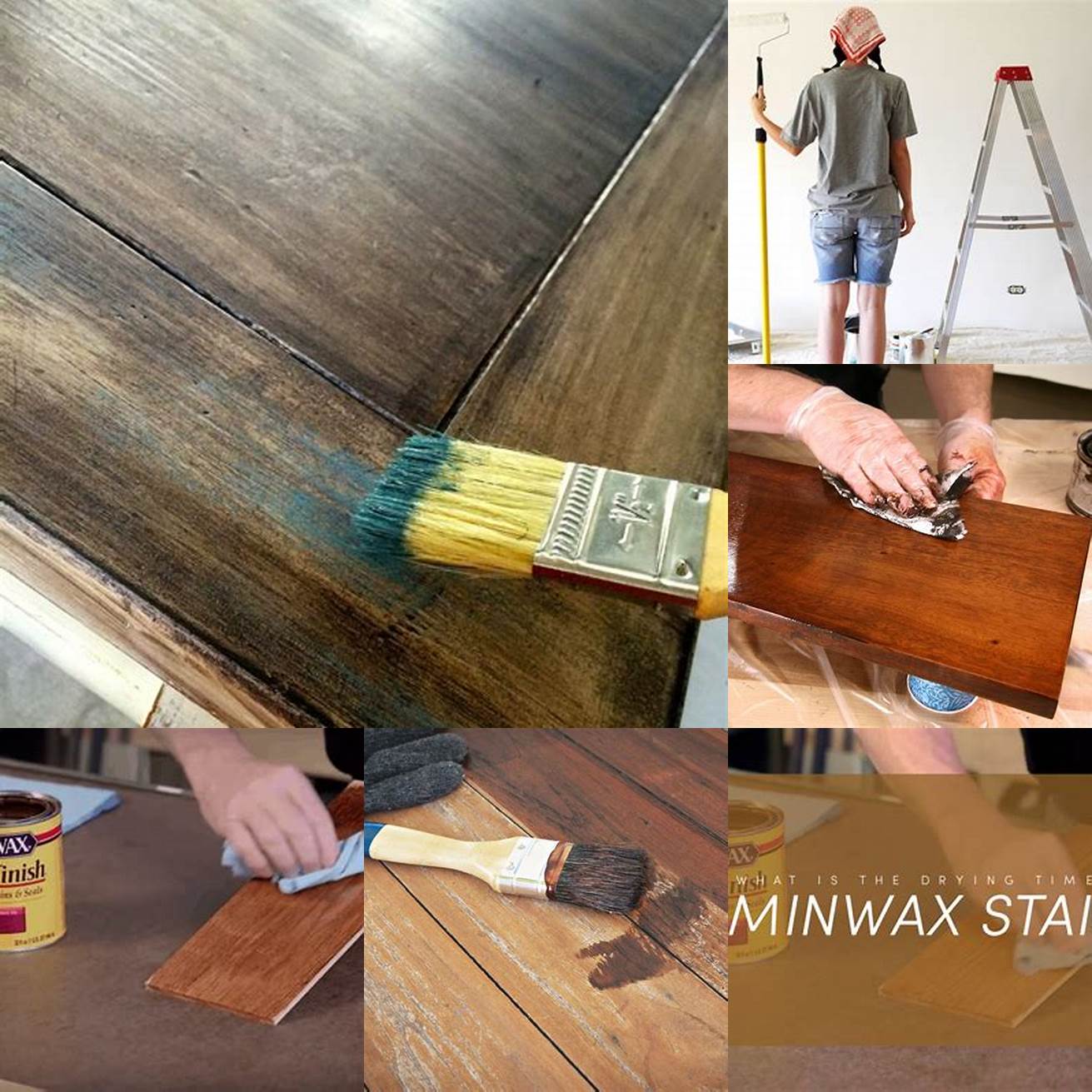 3 Allow the stain or paint to dry completely before using your new workspace