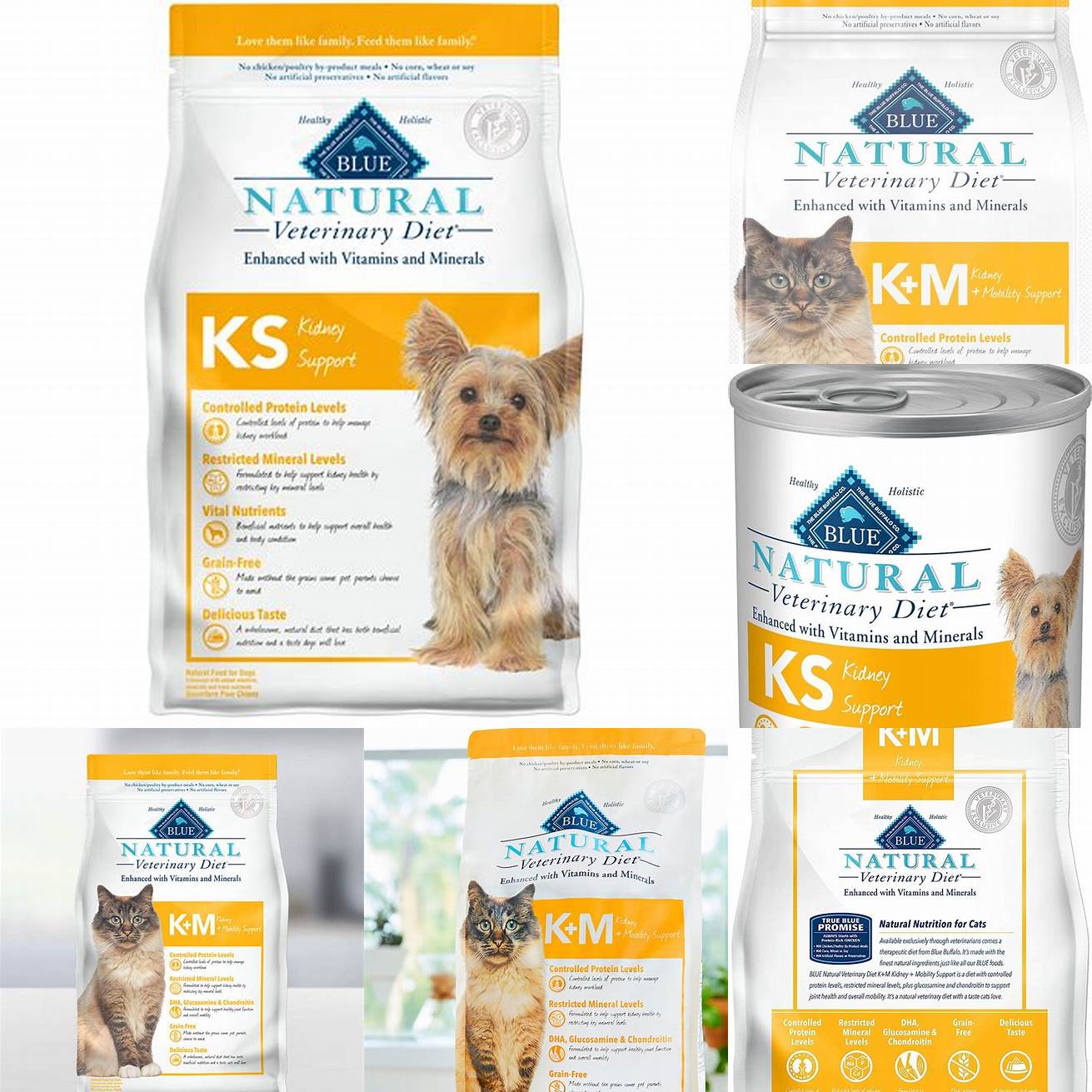 3 Blue Buffalo Natural Veterinary Diet Kidney Support for Cats