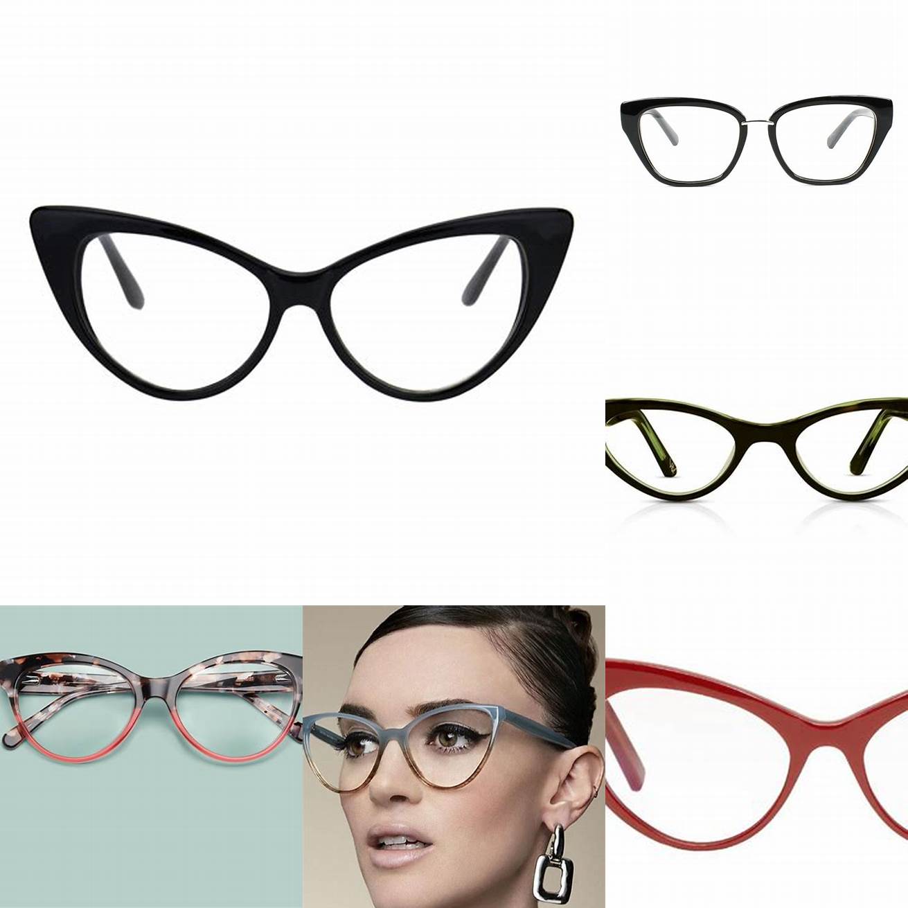 3 Bold Cat Eye Glasses