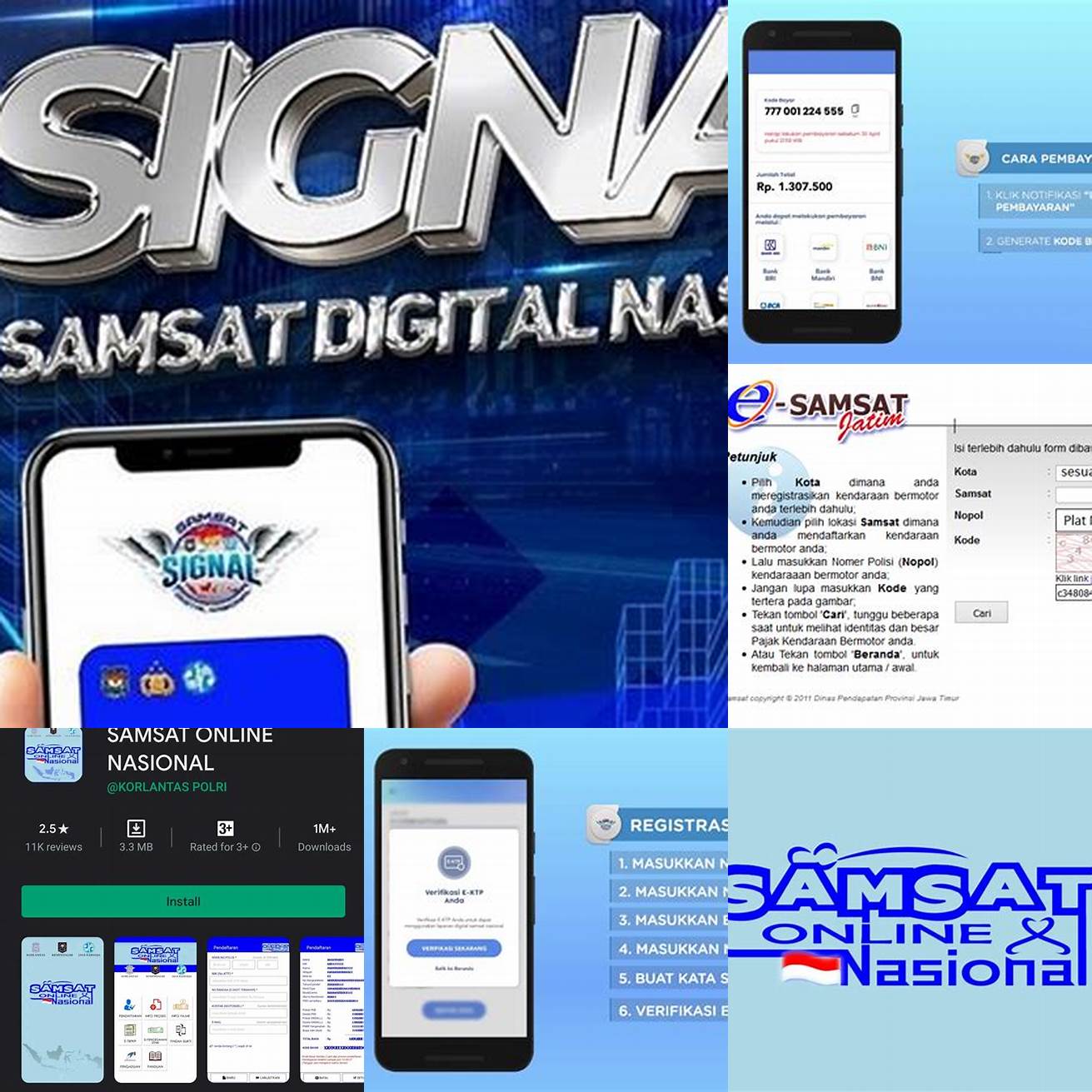 3 Menggunakan Aplikasi Samsat Online