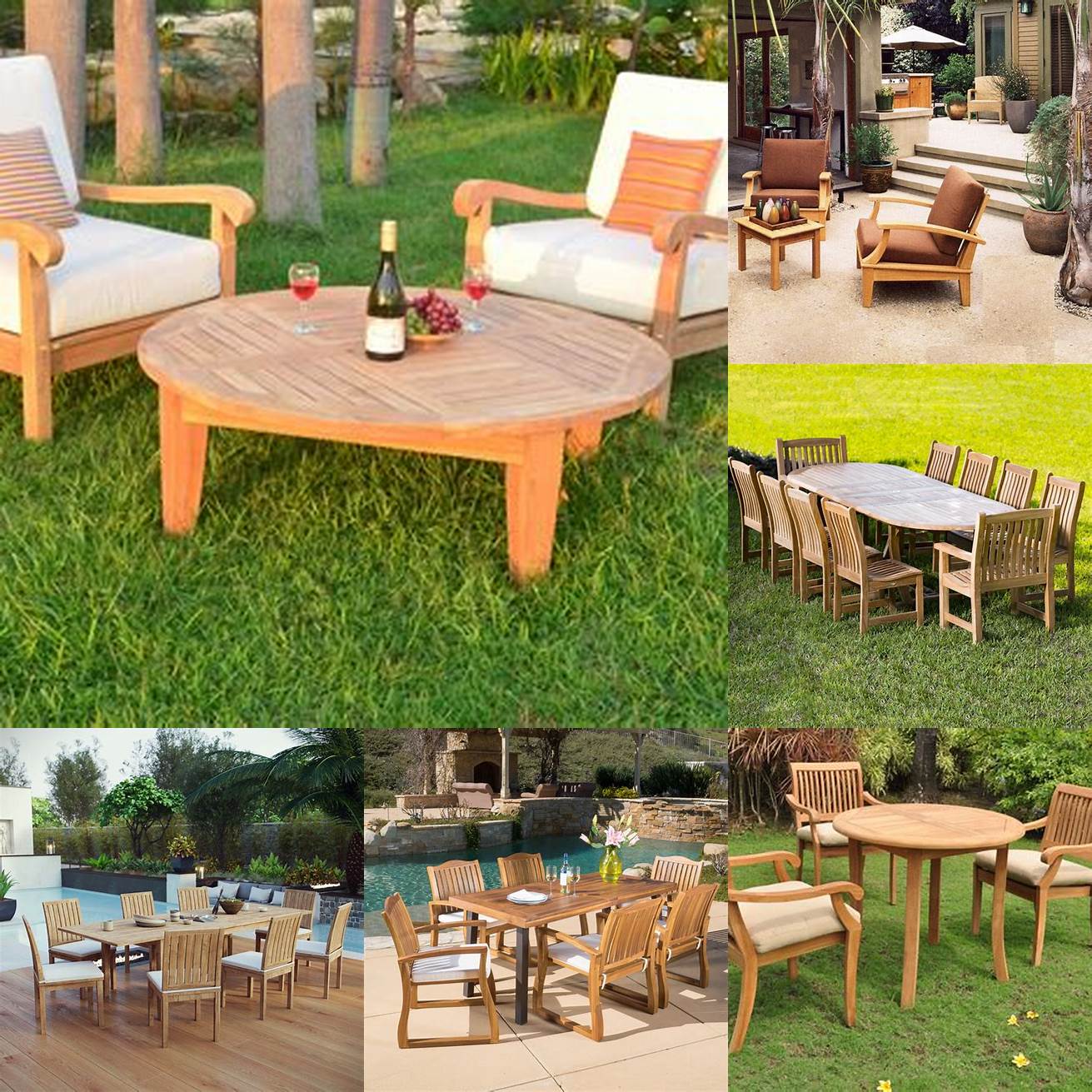 3 Teak Wood Outdoor Furniture