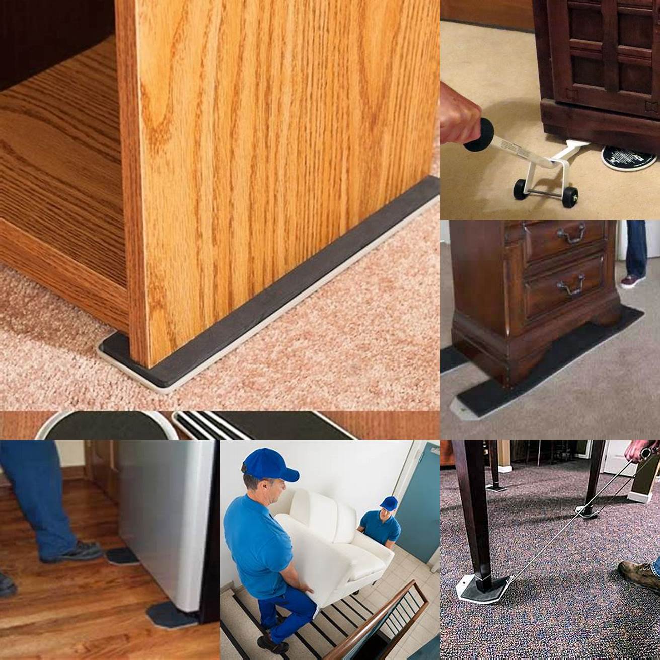 3 Test the glides before moving your furniture