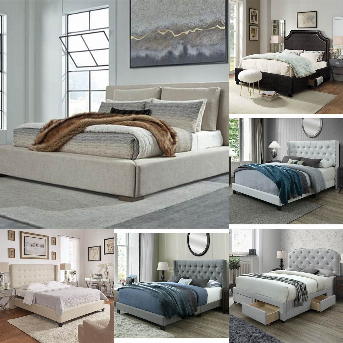 3 Upholstered beds